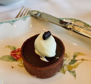 Chocolate dessert from the Ballantyne Hotel